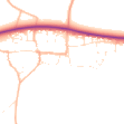 Daytime road noise heatmap for SN14 8RB