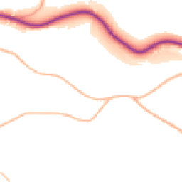 Daytime road noise heatmap for SN14 8RD