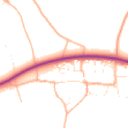 Daytime road noise heatmap for SN14 8TB