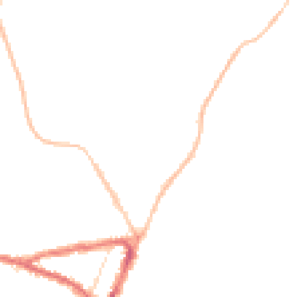 Night-time road noise heatmap for SN15 1AD