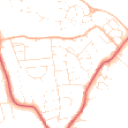Daytime road noise heatmap for SN15 1AP