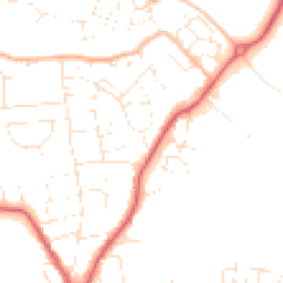 Daytime road noise heatmap for SN15 1AZ