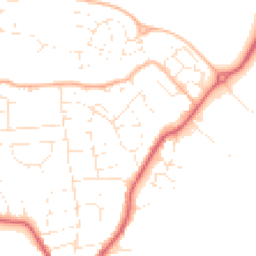 Daytime road noise heatmap for SN15 1BE