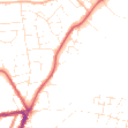 Daytime road noise heatmap for SN15 1DA