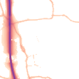 Daytime road noise heatmap for SN15 2LD