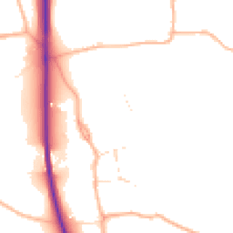 Daytime road noise heatmap for SN15 2LE