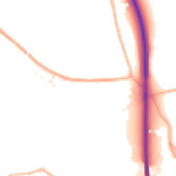Daytime road noise heatmap for SN15 2LZ