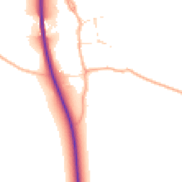 Daytime road noise heatmap for SN15 2RQ