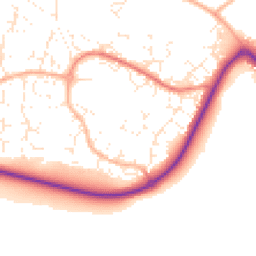 Daytime road noise heatmap for SN15 3UB
