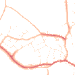 Daytime road noise heatmap for SN16 0AB