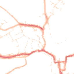 Daytime road noise heatmap for SN16 0AW