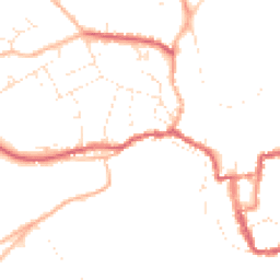Daytime road noise heatmap for SN16 0AX