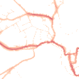 Daytime road noise heatmap for SN16 0BS