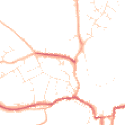 Daytime road noise heatmap for SN16 0BZ