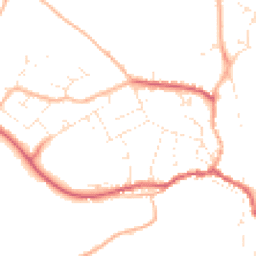 Daytime road noise heatmap for SN16 0DE