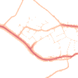 Daytime road noise heatmap for SN16 0DP