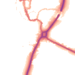 Daytime road noise heatmap for SN16 0EF