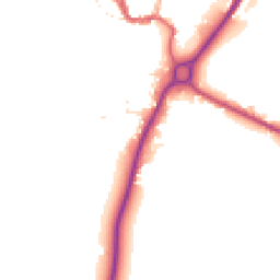 Daytime road noise heatmap for SN16 0EL