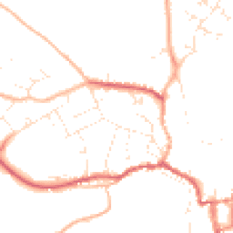 Daytime road noise heatmap for SN16 0FN
