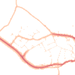 Daytime road noise heatmap for SN16 0GA