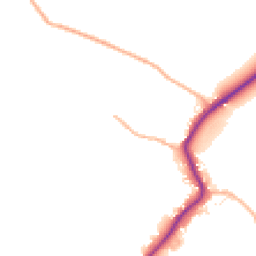 Daytime road noise heatmap for SN16 0HH