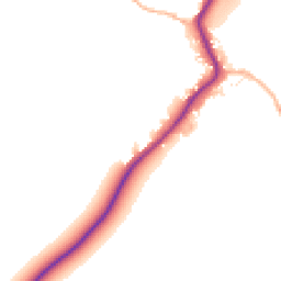 Daytime road noise heatmap for SN16 0JT