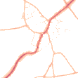 Daytime road noise heatmap for SN16 0LH