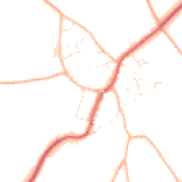 Daytime road noise heatmap for SN16 0LL