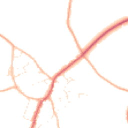 Daytime road noise heatmap for SN16 0LS
