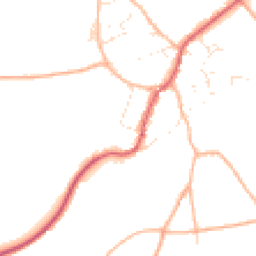 Daytime road noise heatmap for SN16 0LW
