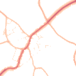 Daytime road noise heatmap for SN16 0LX
