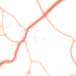 Daytime road noise heatmap for SN16 0LY