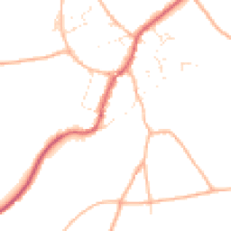 Daytime road noise heatmap for SN16 0NF