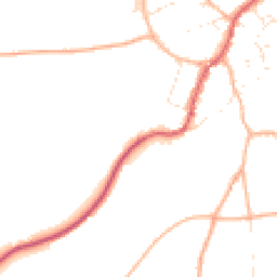 Daytime road noise heatmap for SN16 0NH