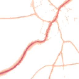 Daytime road noise heatmap for SN16 0NQ