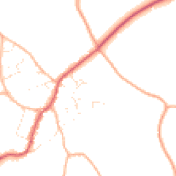 Daytime road noise heatmap for SN16 0NW