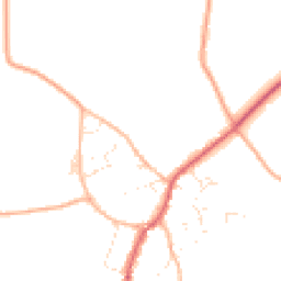 Daytime road noise heatmap for SN16 0SZ