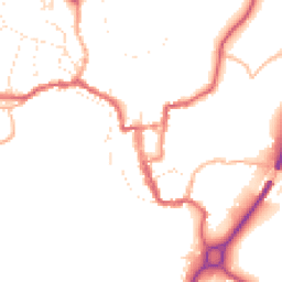 Daytime road noise heatmap for SN16 9AU