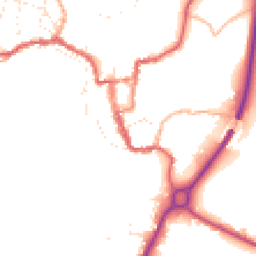 Daytime road noise heatmap for SN16 9AY