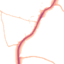 Daytime road noise heatmap for SN16 9DE