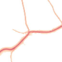 Daytime road noise heatmap for SN16 9EA