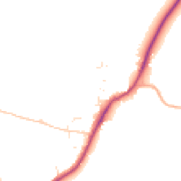 Daytime road noise heatmap for SN16 9EL