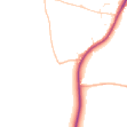 Daytime road noise heatmap for SN16 9EY