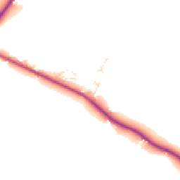 Daytime road noise heatmap for SN16 9GG
