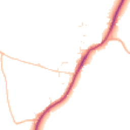Daytime road noise heatmap for SN16 9HE