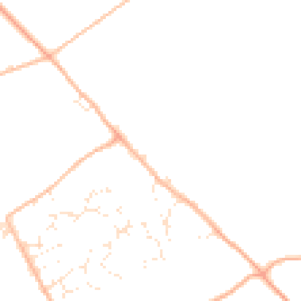 Daytime road noise heatmap for SN4 0AF
