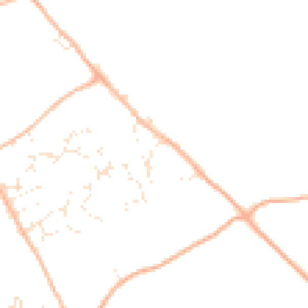 Daytime road noise heatmap for SN4 0AL