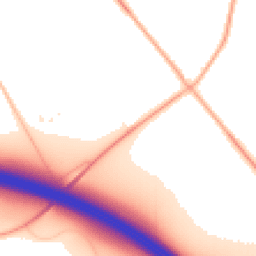 Daytime road noise heatmap for SN4 0DZ