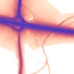 Daytime road noise heatmap for SN4 0EX
