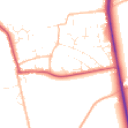 Daytime road noise heatmap for SN4 0NE
